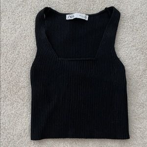 Zara Ribbed Crop Top